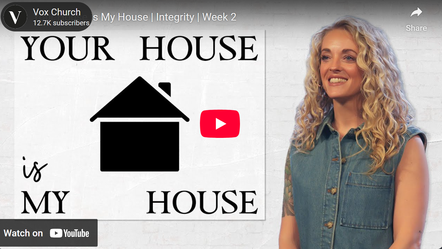 Vox Sunday Sermon – Integrity: Your House is My House (Mother’s Day)- Part&nbsp;2